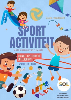 Sport activiteit in de Speelschans