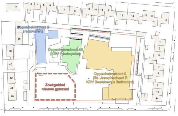 Oppenheimstraat krijgt grote sportzaal