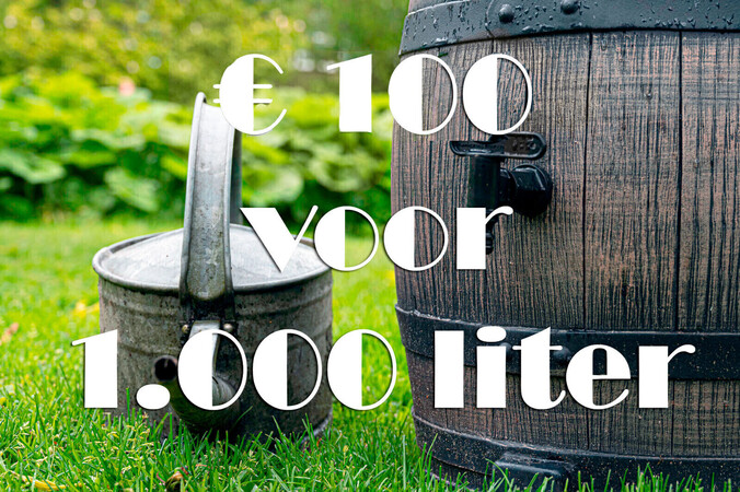 Vooraankondiging:  €100 voor 1.000 liter