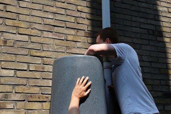 Gezamenlijke regenopvang (foto Robert Kloosterman)