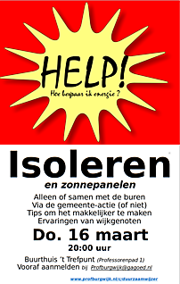 Informatie avond Isoleren en Zonnepanelen