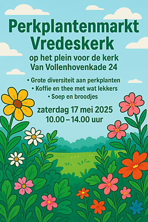 Perkplantenmarkt Vredeskerk / Bedding plant market Vredeskerk 