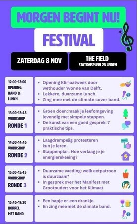 'Morgen begint nu!'-festival / Tomorrow Starts Now!" festival