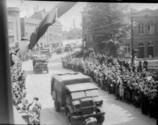 Bevrijdingsdag in Leiden 1945 / Liberation Day in Leiden 1945