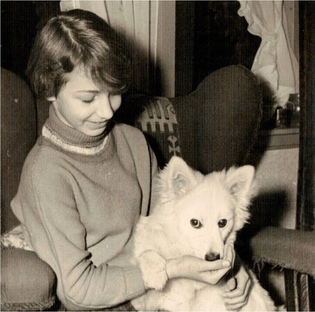 Alice met haar hondje