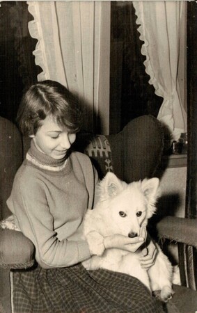 Alice met haar hondje