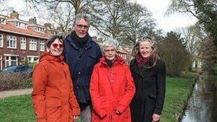 Foto: Van links naar rechts: Ruth Judels, Maarten Stoffers, Gera Breebaart en Blîde Duk