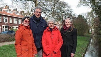 Foto: Van links naar rechts: Ruth Judels, Maarten Stoffers, Gera Breebaart en Blîde Duk