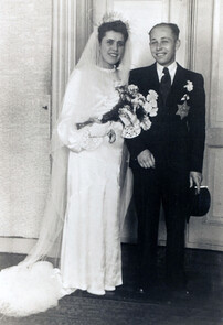  Op de trouwfoto ziet u de joodse moeder en haar eveneens joodse man