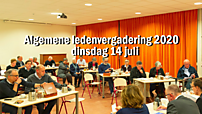 Algemene ledenvergadering op 14 juli 2020