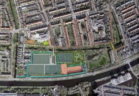 Concept inrichtingsvoorstel. bron Inrichtingsvoorstel Wijksportpark Roomburgerpark Gemeente Leiden